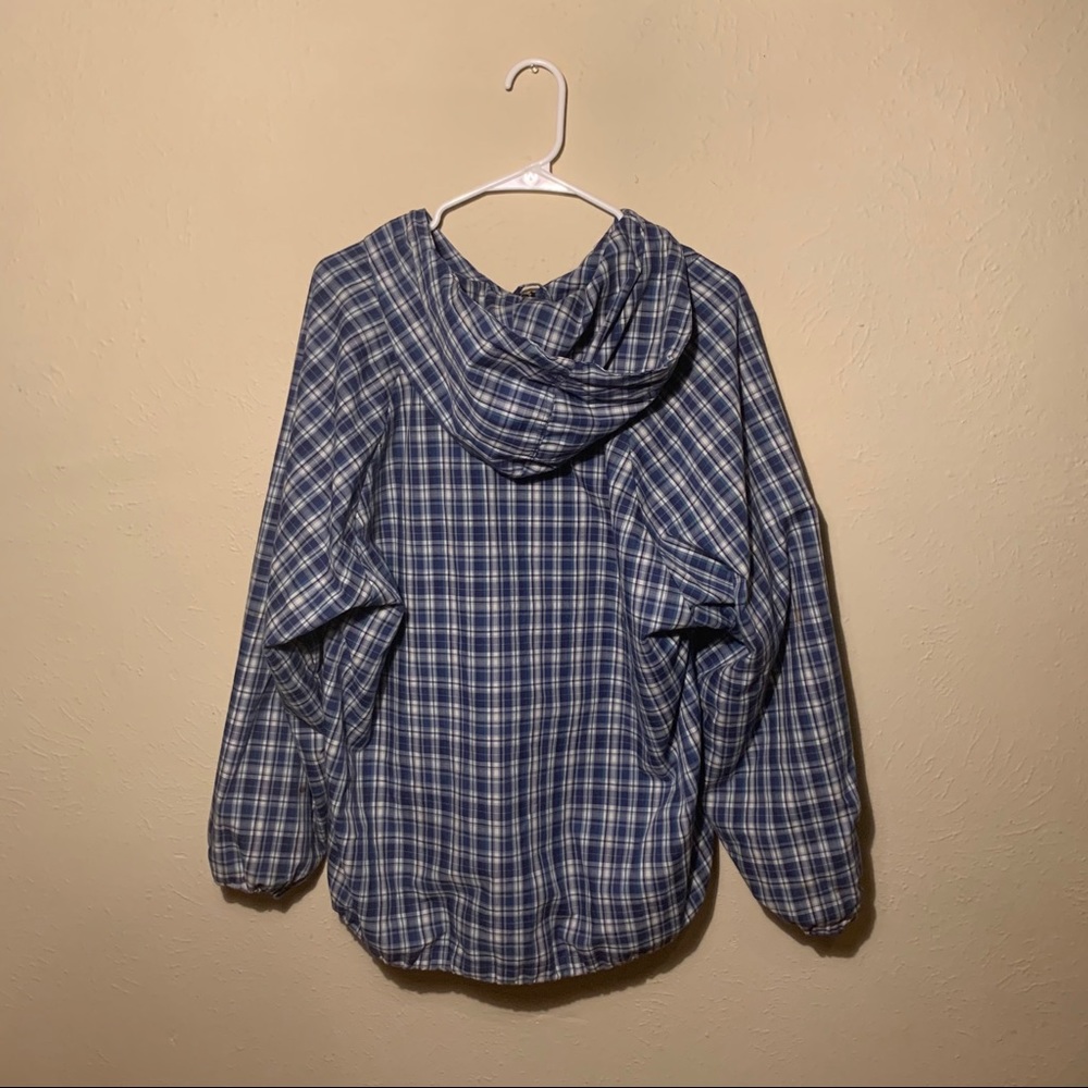 Oversized checked pattern jacket - Picture 3 of 5